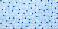 Листовая панель  ПВХ "Мозаика синяя"