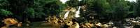 Интерьерная панель "Лесной водопад"; ПВХ-пластик (3000*600*1мм.)