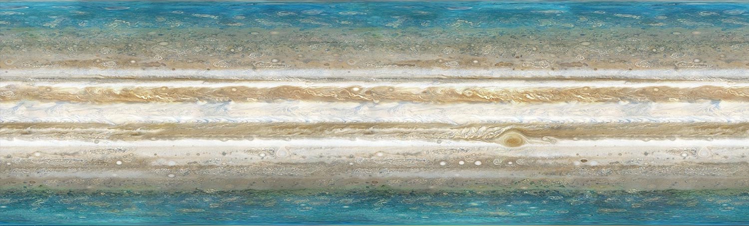 Кухонный фартук "Шторма Юпитера"; полимерное стекло; 2000*600*3мм.