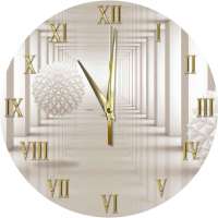 Часы стеклянные "Иллюзия" (круглые) 300*300*4 мм.